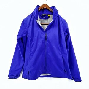 Cabela's 4Most Repel Womens Medium Rain Windbreaker Jacket Hood Purple Gorpcore